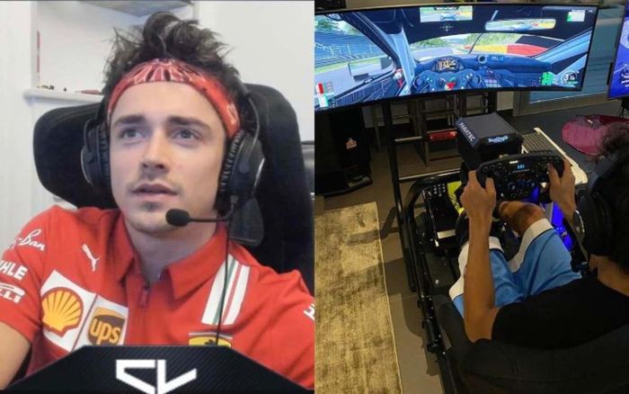 Charles Leclerc dan Valentino Rossi ikutan balapan mobil virtual