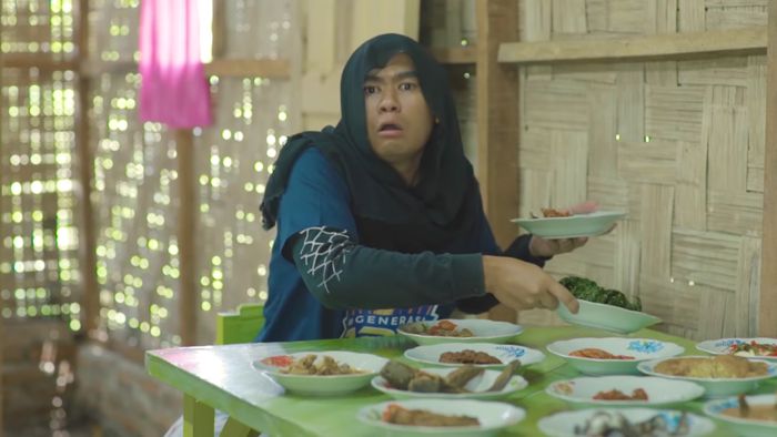 Beti sudah tidak sabar mau makan menu buka puasa