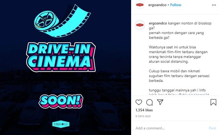 Baru! Indonesia Bakal Punya Drive-In Cinema, Sensasi Nonton Bioskop Dari Dalam mobil