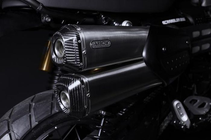 Bagian knalpot Triumph Scrambler 1200 Bond Edition