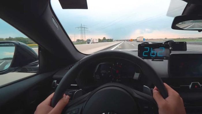 Kecepatan maksimal Toyota Supra GR di Autobahn, Jerman