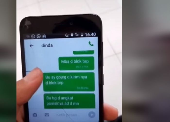 Pengorder dikontak tak balas