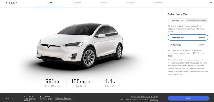Harga Tesla Model X turun Rp 73,7 juta