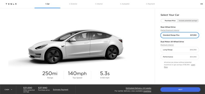 Harga Tesla Model 3 turun hampir Rp 30 jutaan