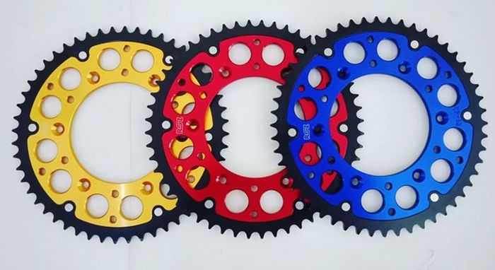 Macam varian warna gear ROZ. Ukurannya variatif.