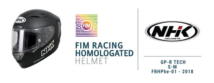 NHK GP-R Tech merupakan salah satu helm dalam negeri yang sudah mengantongi standar FIM.