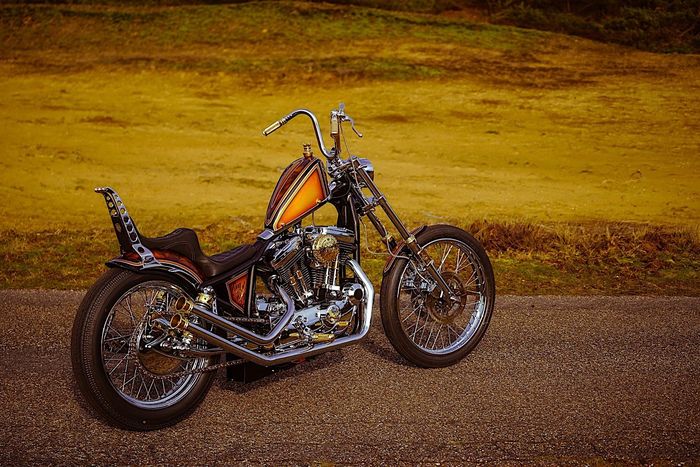 Harley-Davidson memang paling menarik kalau sudah dikustom jadi chopper