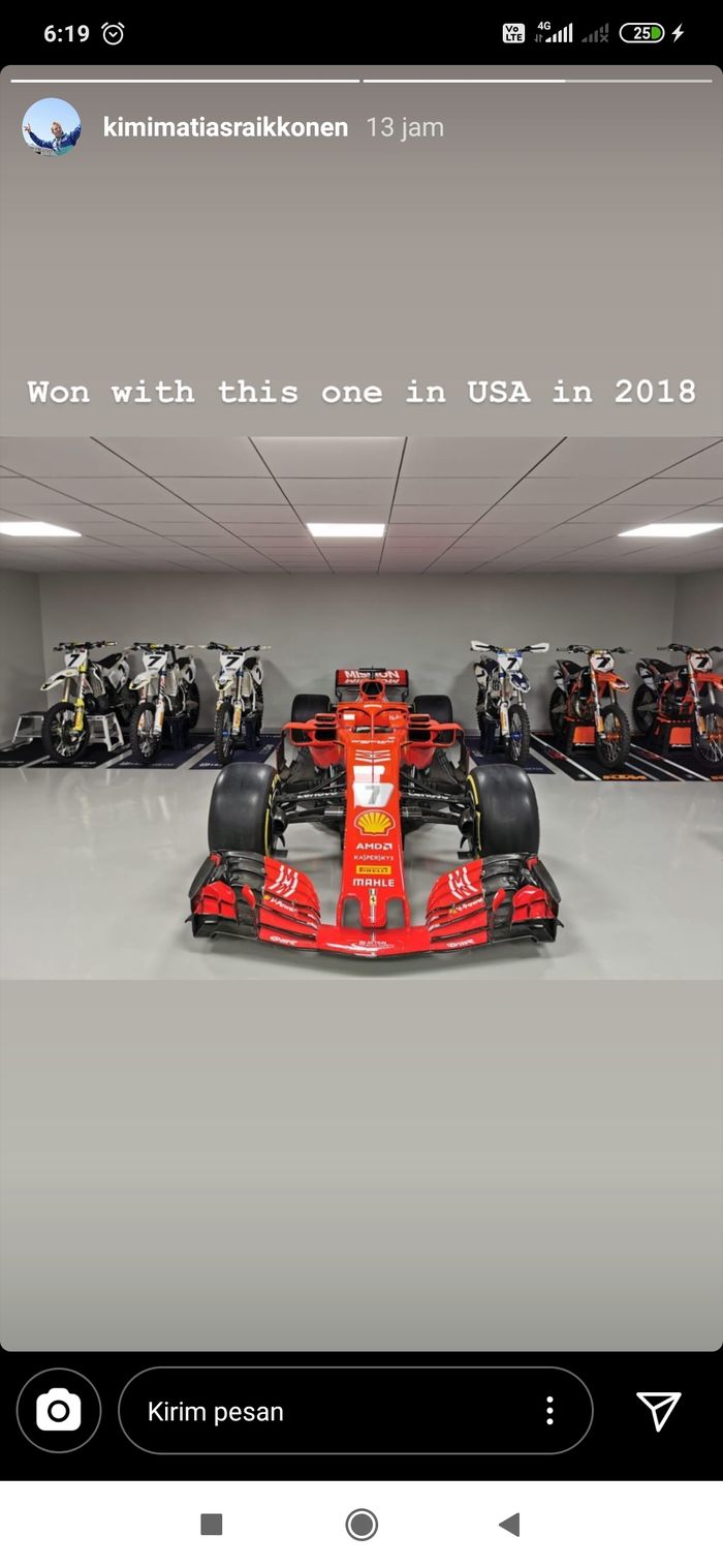 Mobil SF71H hadiah dari Ferrari