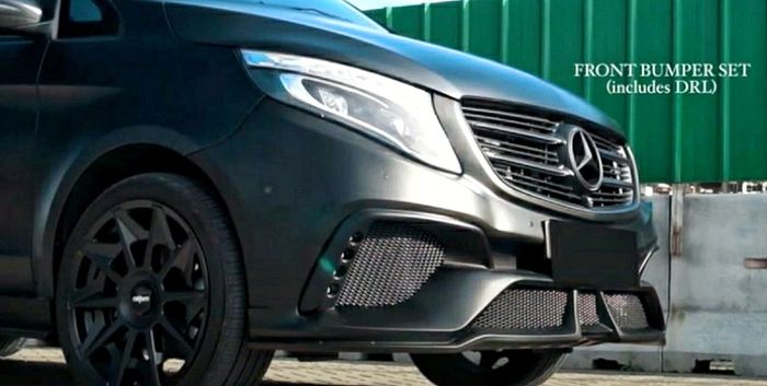 Mercedes-Benz V260 LWB Wald gaya 'Murdered Out'