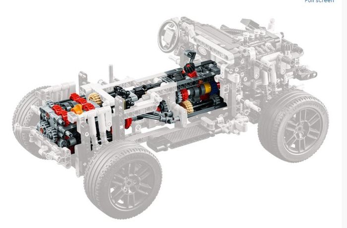 Bagian dalam LEGO Land Rover Defender 90