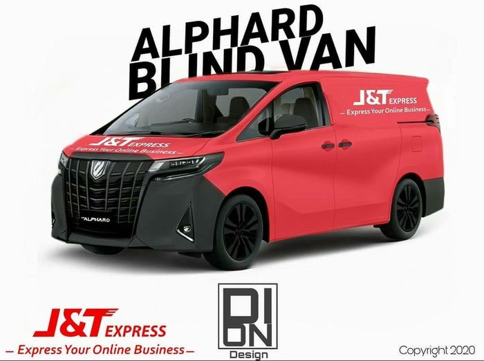 Modifikasi digital (digimods) Toyota Alphard jadi blind van