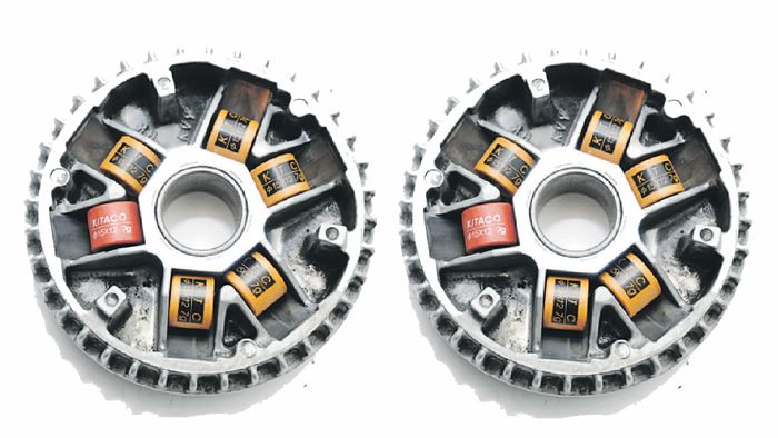 Posisi roller saat terpasang
