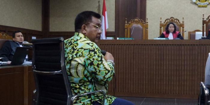 Johny Sirait saat bersaksi di Pengadilan Tipikor, Jakarta.