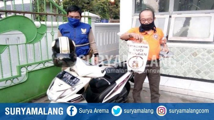 Honda BeAT yang ditinggalkan pengendaranya di Jalan Merbabu sejak Minggu (14/06/2020) sekitar pukul 22.30 WIB.