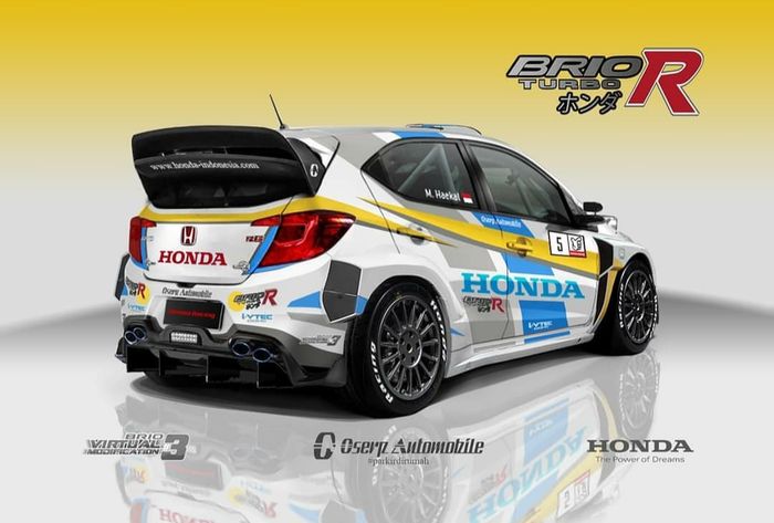 Modifikasi digital Honda Brio tema reli