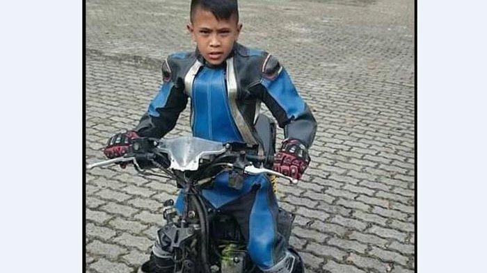 Sosok DA (15) semasa hidup, korban meninggal dunia memacu motornya di Jalan Siantar-Prapat, Pematangsiantar, Senin (15/6/2020) sore. 