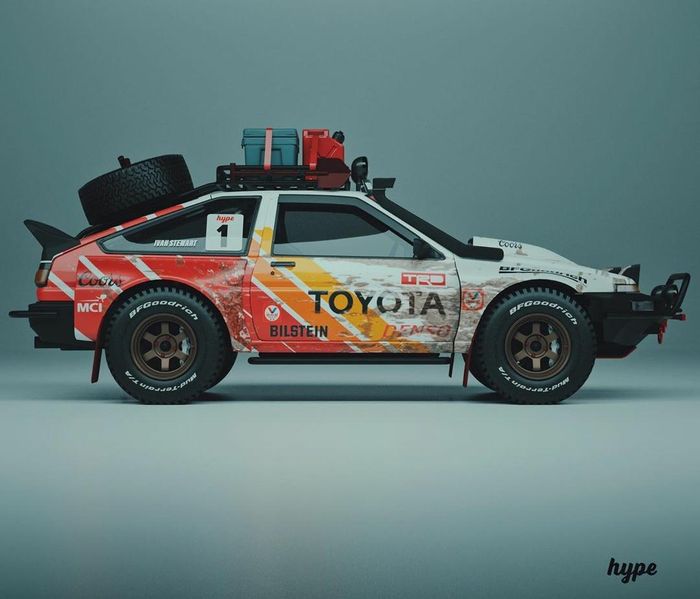 Modifikasi digital Toyota Trueno AE86