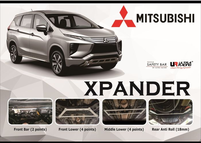 Stabilizer bar dari Ultra Racing untuk Mitsubishi Xpander