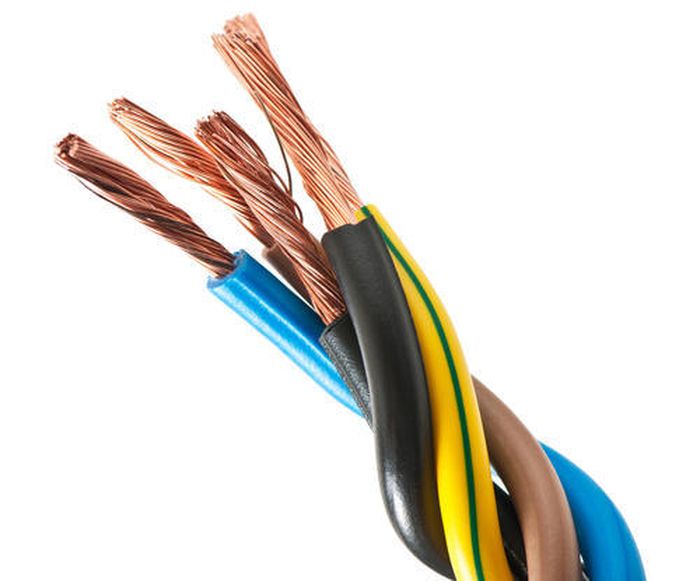 Ilustrasi kabel bahan tembaga