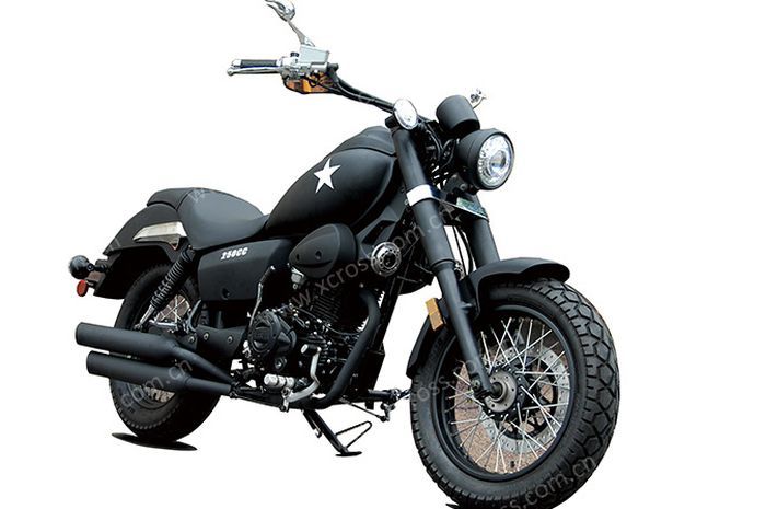 Penampakan motor baru Chongqing XCR 250R, mirip banget sama Harley-Davidson.