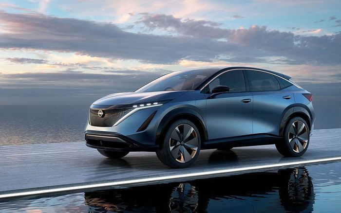 Nissan Ariya Concept yang dipajang di Tokyo Motor Show 2019