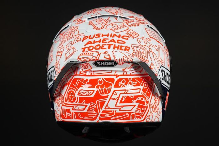 Helm Marc Marquez khusus di MotoGP Spanyol 2020 dan MotoGP Andalusia 2020