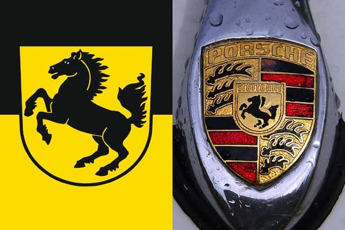 Logo Kuda Jingkrak pada Porsche