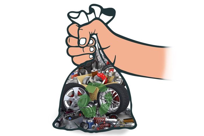 Ilustrasi barang sampah