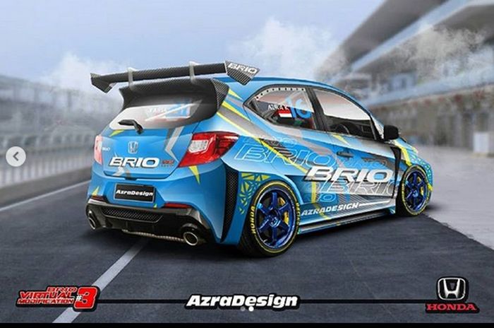 Buritan Honda Brio gaya racing kreasi @azradesignindonesia