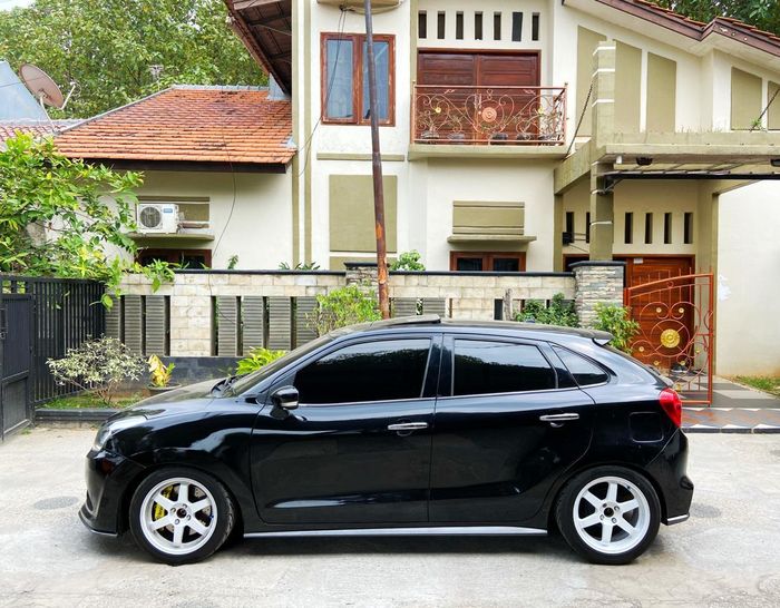 Modifikasi New Badi bergaya racing look pakai pelek TE37