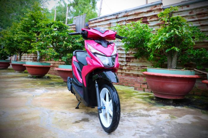 Modifikasi Honda BeAT 110 bergaya feminim