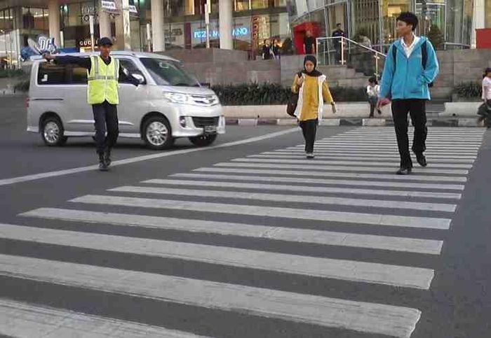 ilustrasi zebra cross