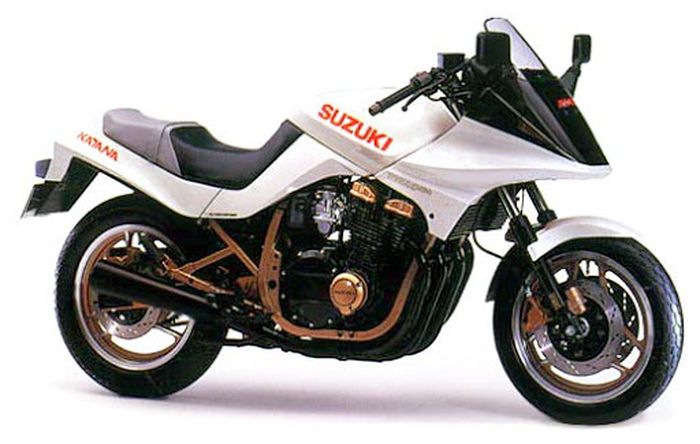 Suzuki Katana GSX750SE punya lampu model lipat