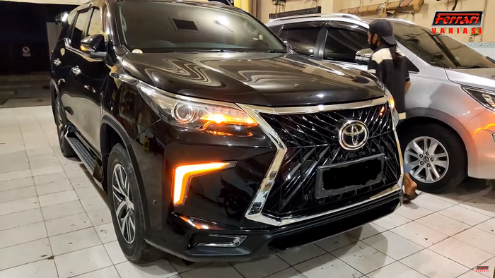 Toyota Fortuner VRZ pakai body kit ala Lexus 