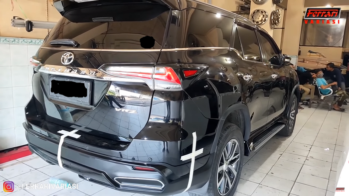 Toyota Fortuner VRZ pakai body kit ala Lexus 