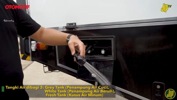 Instalasi air jadi pengerjaan terumit di motorhome
