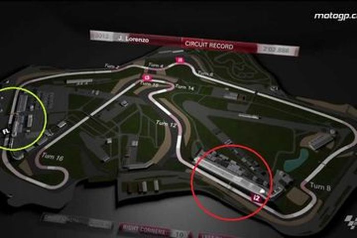 Beda posisi paddock MotoGP dan F1 di Silverstone