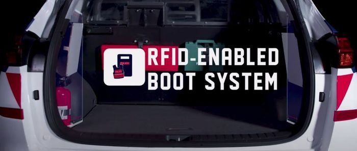 RFID di bagasi untuk memindai perlengkapan yang dibawa
