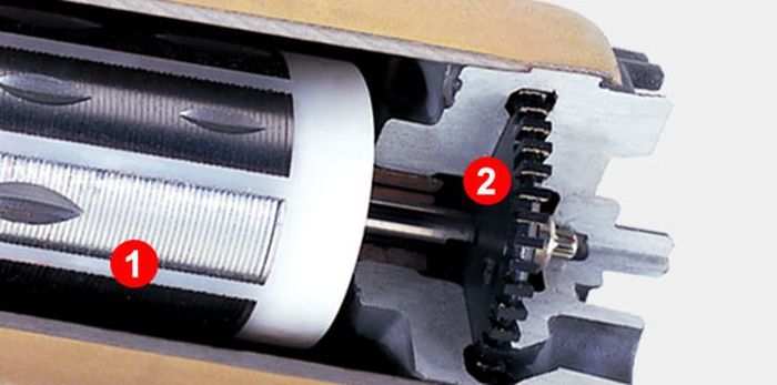 Ilustrasi bagian impeller atau baling-baling di dalam fuel pump