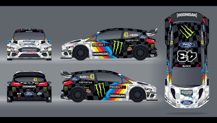 Livery Ford Fiesta ERX yang bakal dipakai Ken Block