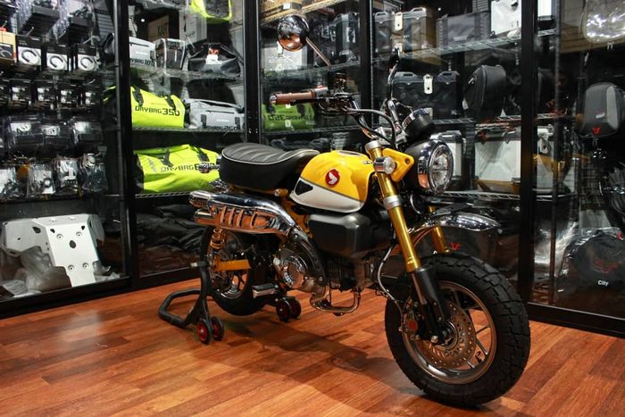 Honda Monkey kena modifikasi dibalut part premium, kecil-kecil hedon