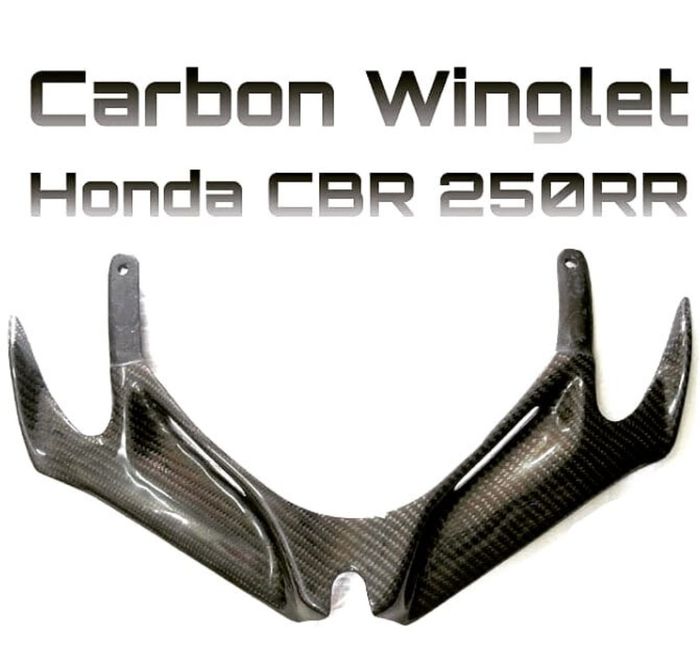 Winglet carbon kevlar untuk 'muka' Honda CBR250RR biar makin sporty