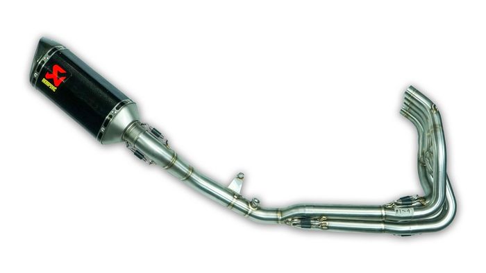 Full system Akrapovic ZX-25R dibanderol dengan harga Rp 19,950 juta