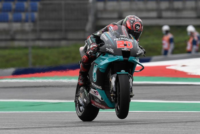 Fabio Quartararo menggunakan ride height adjuster di MotoGP Austria 2020
