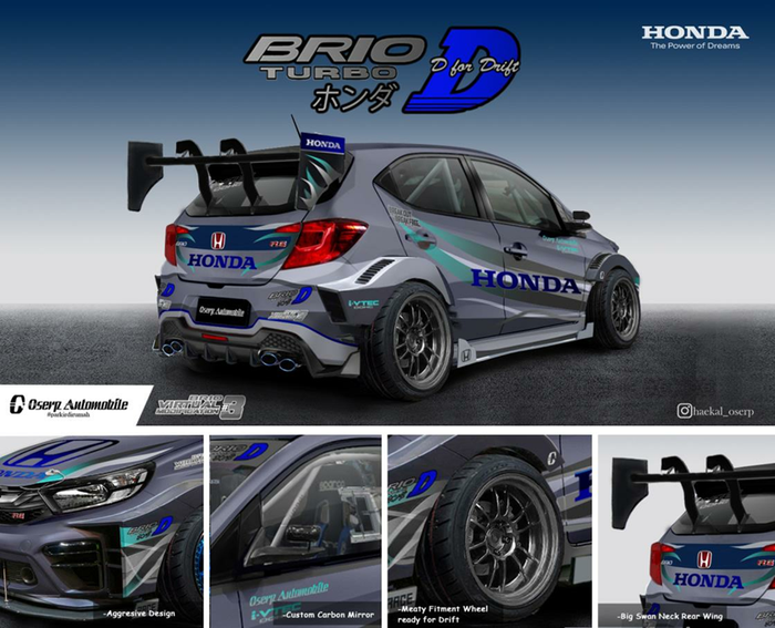 Detail ubahan Honda Brio Drifting Touch kreasi Muhammad Haekal Shafi, juara 1 Honda Brio V-Mod ke-3