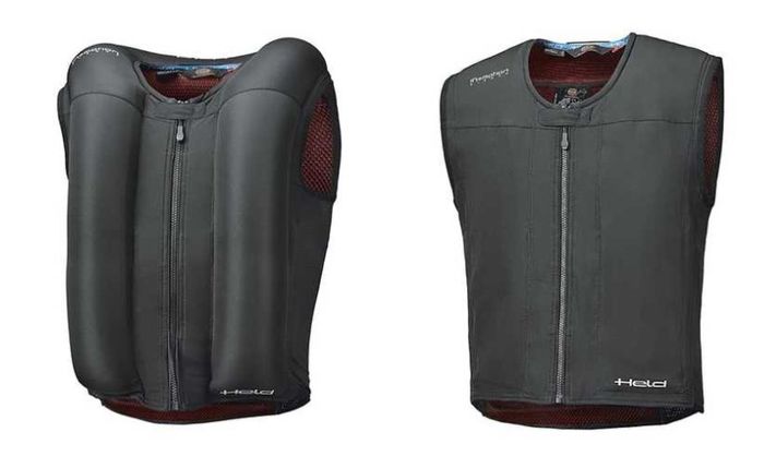 Ilustrasi rompi airbag buatan Held
