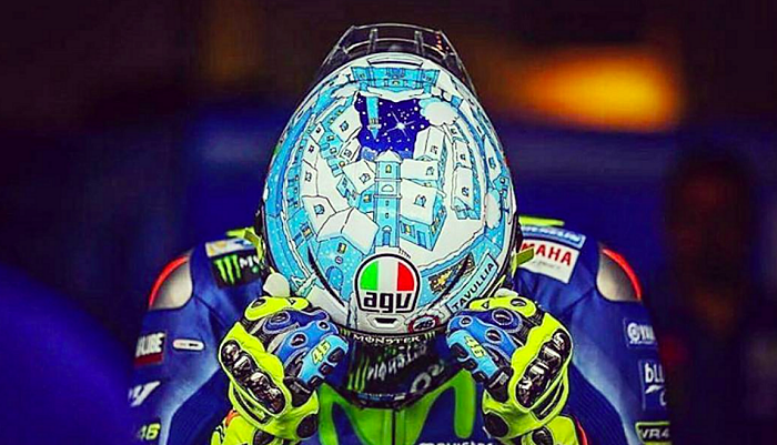AGV Pista GP R Valentino Rossi Winter Test 2017.