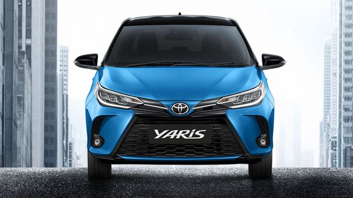 Tampilan depan Toyota Yaris facelift