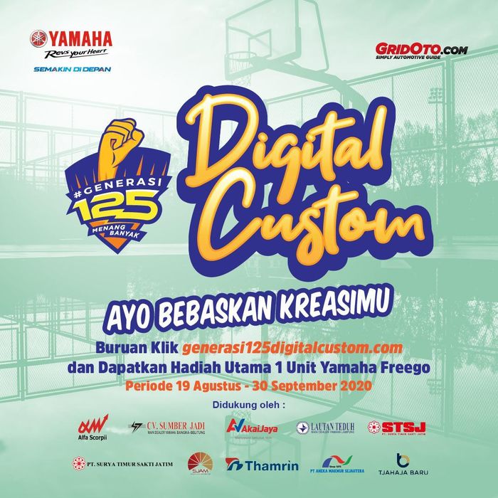 Event Digital Custom Generasi 125 Yamaha disuuport main diler seluruh Indonesia