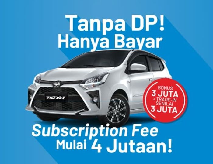 Berlangganan mobil Toyota dengan KINTO ONE mulai Rp 4 jutaan